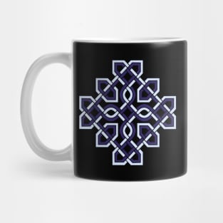 Celtic Cross Weaved Blue Mug